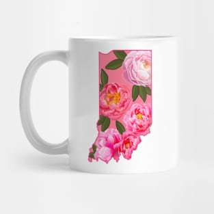 Indiana State Flower Peony Mug